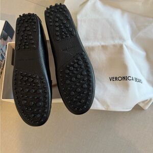Veronica Beard Black Leather Loafers
